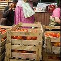 吉爾吉斯市場上的蕃茄。圖片來源：Kipp Efinger
